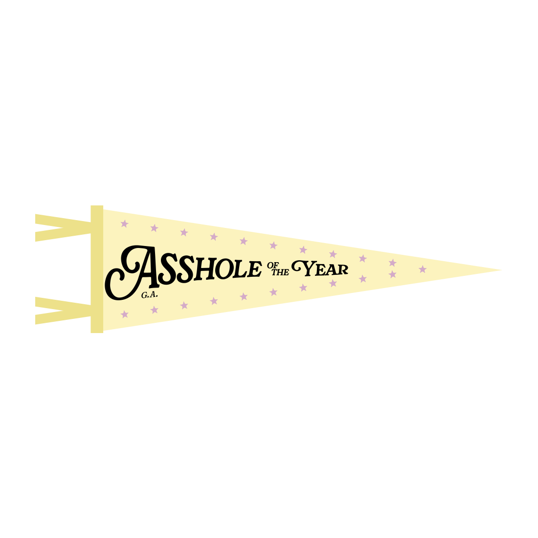 Gracie Abrams Asshole of the Year  Wimpel-Fahne 372383