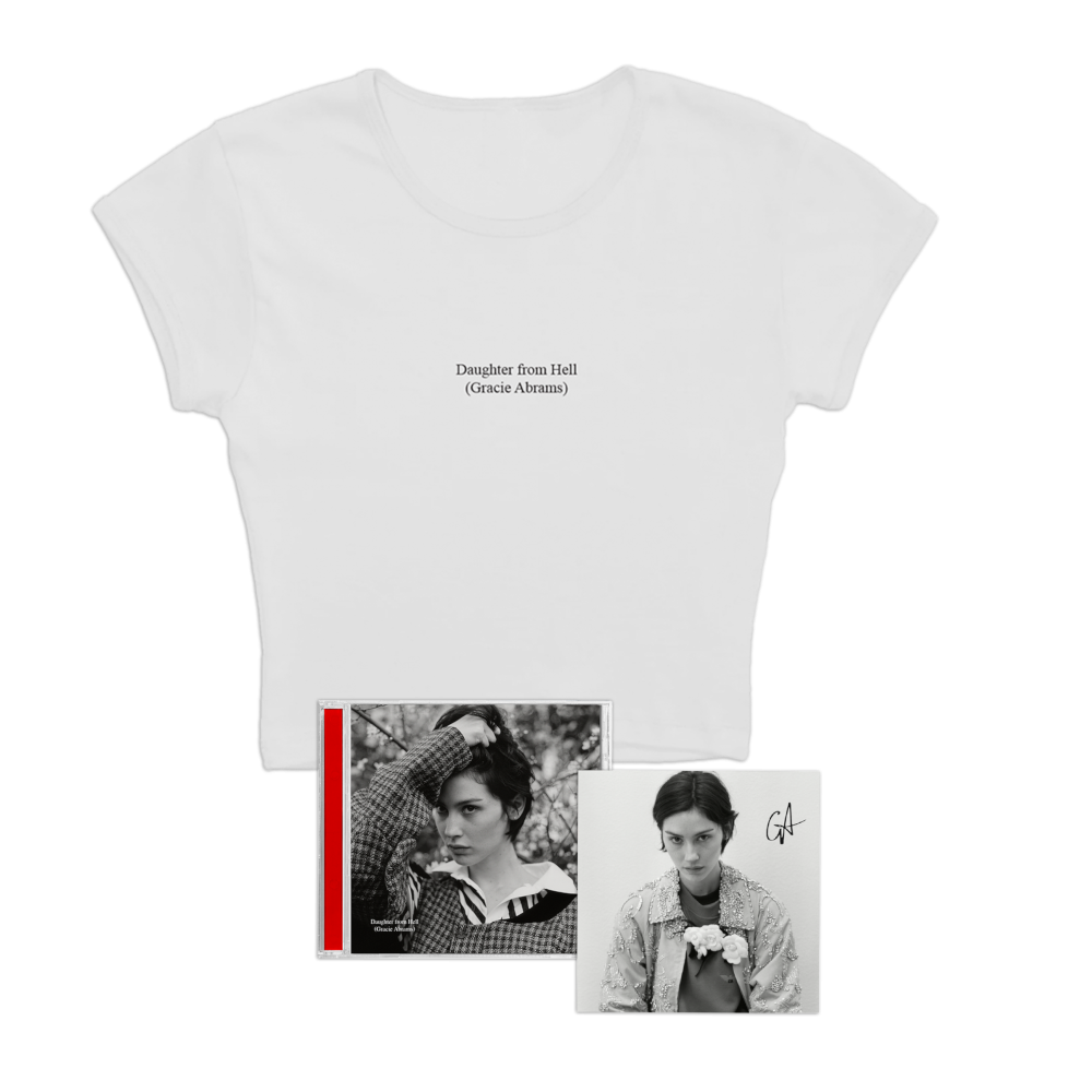 Gracie Abrams Daughter from Hell - CD (GA Exclusive) + Signed Art Card + Women's Baby T-Shirt CD 446534