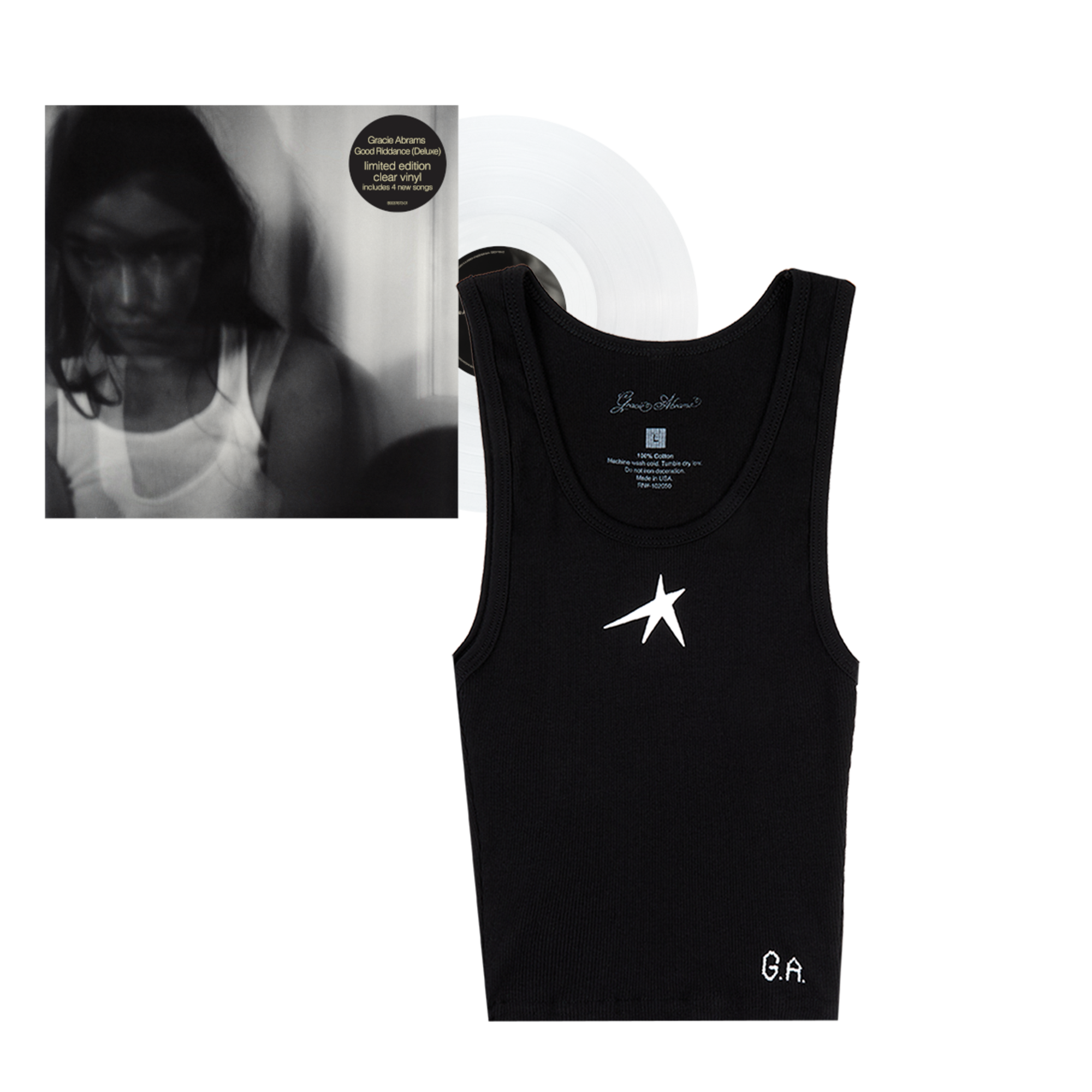 Gracie Abrams Good Riddance Clear LP + Ribbed Tank 303550