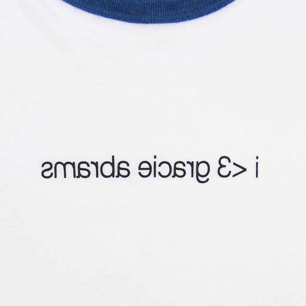 Gracie Abrams I <3 Gracie Abrams Blue Ringer Tee T-Shirt 303200
