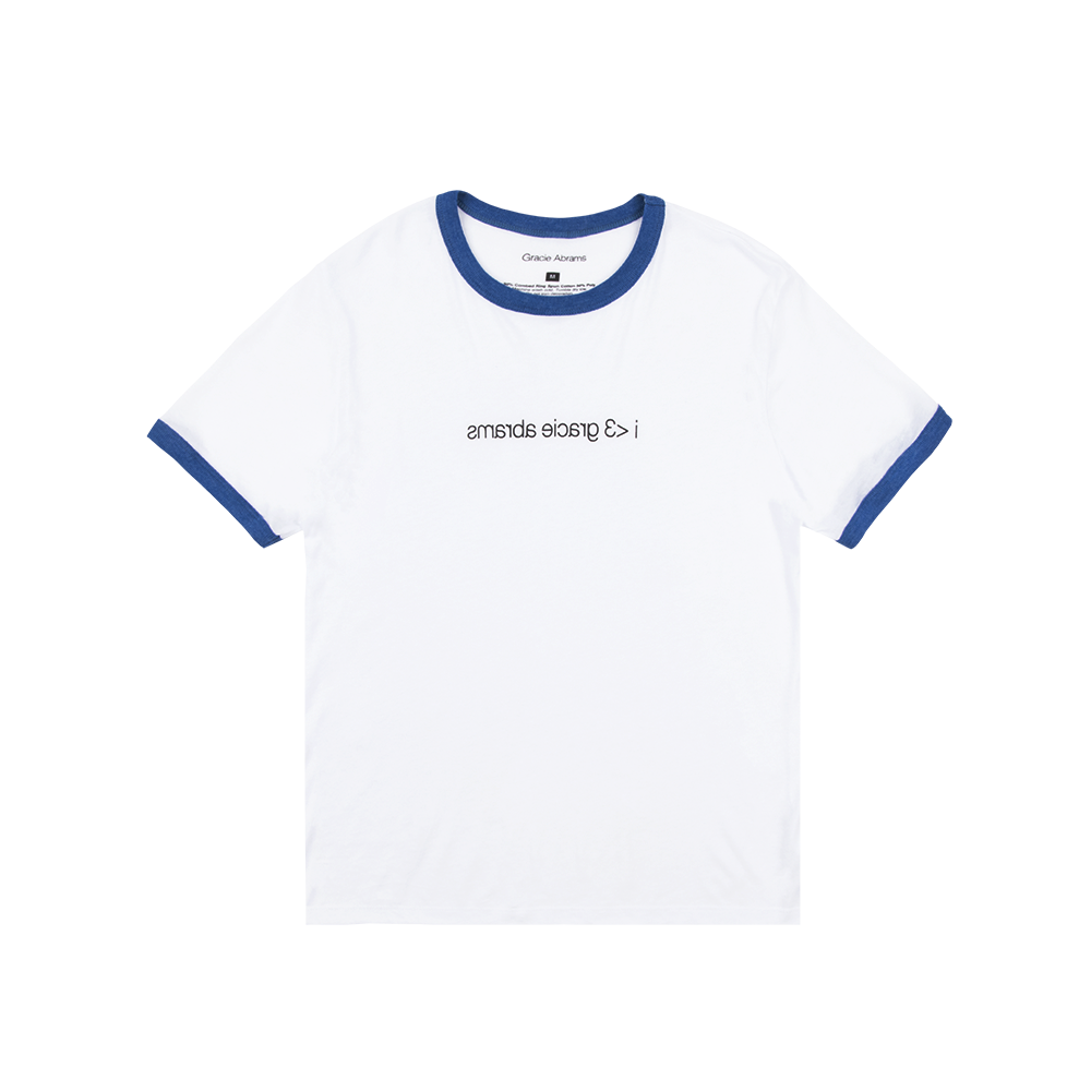 Gracie Abrams I <3 Gracie Abrams Blue Ringer Tee T-Shirt 303207